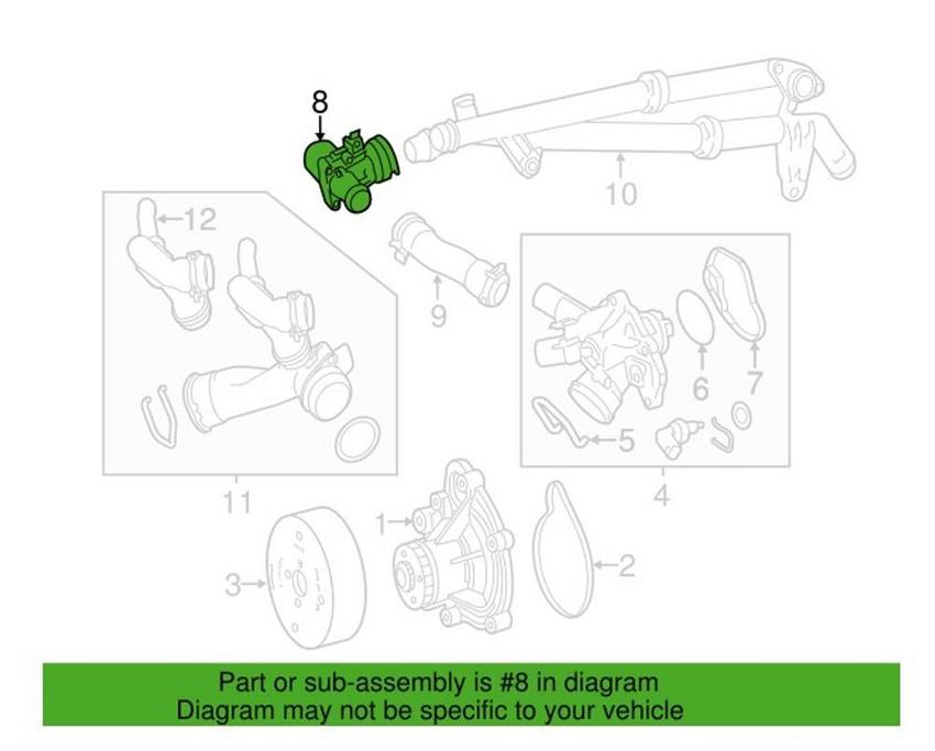 Mercedes Electric Engine Water Pump 2712030164